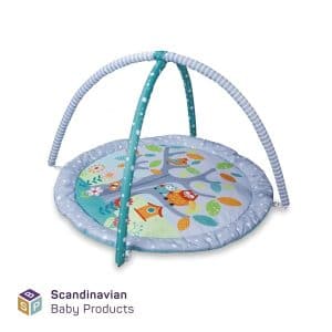 Scandinavian Baby Products Aktivitetsstativ med 4 stykker legetøj - Skovtema