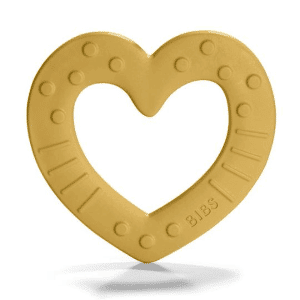 BIBS Baby Bitie Heart Mustard
