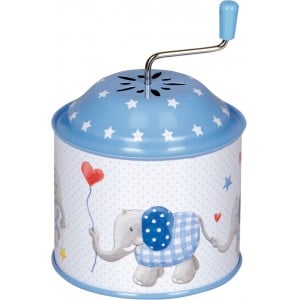 Die Spiegelburg Musical Box Elephant Light Blue Baby Charms - Legetøj