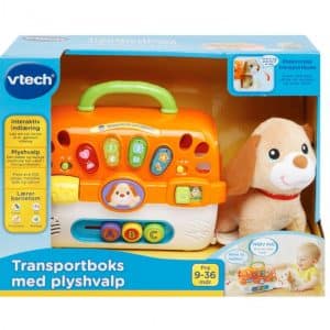 Vtech - Transportboks Med Plyshund Til Baby - Dansk