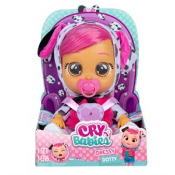Cry Babies - Dressy Dotty Dukke - 31 Cm
