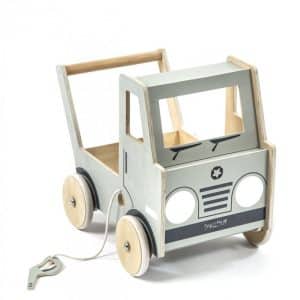 Smallstuff - Baby Gåvogn - Lastbil - Træ