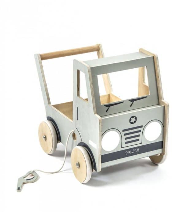 Smallstuff - Baby Gåvogn - Lastbil - Træ