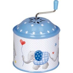 Die Spiegelburg Musical Box Elephant Light Blue Baby Charms - Legetøj