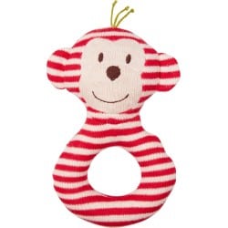 Die Spiegelburg Ring Rattle - Monkey, Red Baby Charms - Legetøj