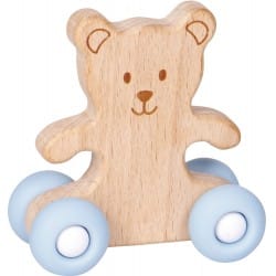 Die Spiegelburg Wooden Push Along Bear Baby Charms - Legetøj