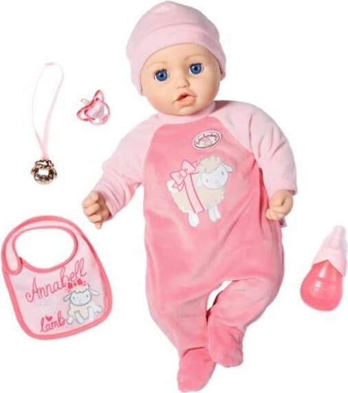 Baby Annabell - Dukke I Lyserødt Sæt - Med Tilbehør - 43 Cm