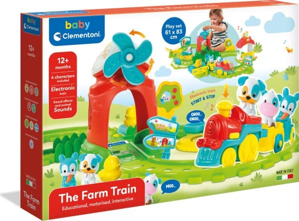 Baby Clementoni - The Farm Train - Legetog Med Dyr Og Lyd