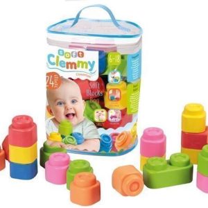 Clementoni - Clemmy Soft Blocks - Byggeklodser Til Baby - 24 Stk