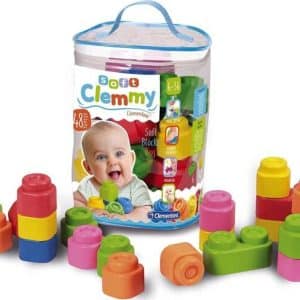 Clementoni - Clemmy Soft Blocks - Byggeklodser Til Baby - 48 Stk