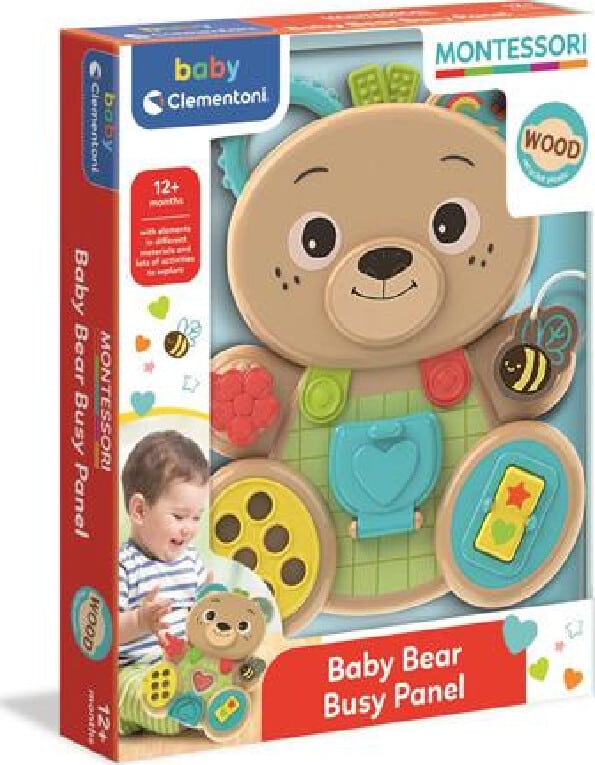 Baby Clementoni - Busy Bear - Montessori - Interaktiv Legetøj