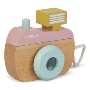 SARO BABY Træ Kamera - Pink - 1 stk.