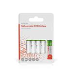 Genopladelige Ni-MH Batteri AA | 1.20 V | NiMH | AA | Opladningsbar | 2600 mAh | Forudladet | Antal batterier: 4 stk. | Blister | HR6 | Baby Monitor / Bærbar DVD / Cykelbelysning / DECT Telefon / Digitalkamera / Fjernbetjening / Flash / Headset / Hot