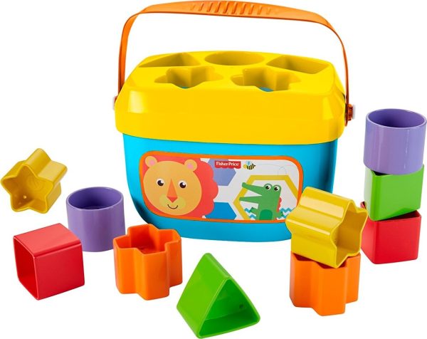 Fisher-price - Puttekasse - Babys Første Klodser - 10 Klodser