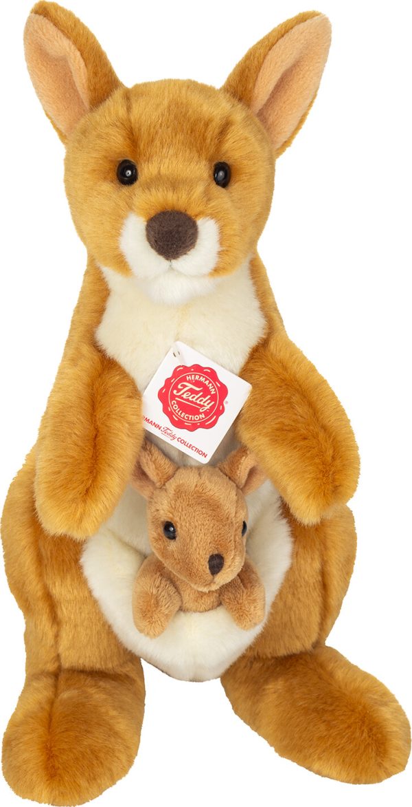 Teddy Hermann - Kænguru Med Baby 30 Cm