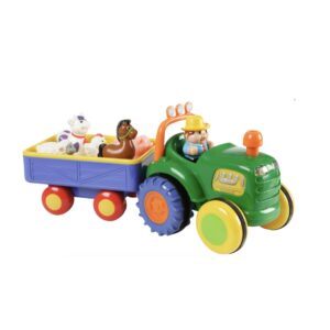 Traktor med dyr - Happy Baby